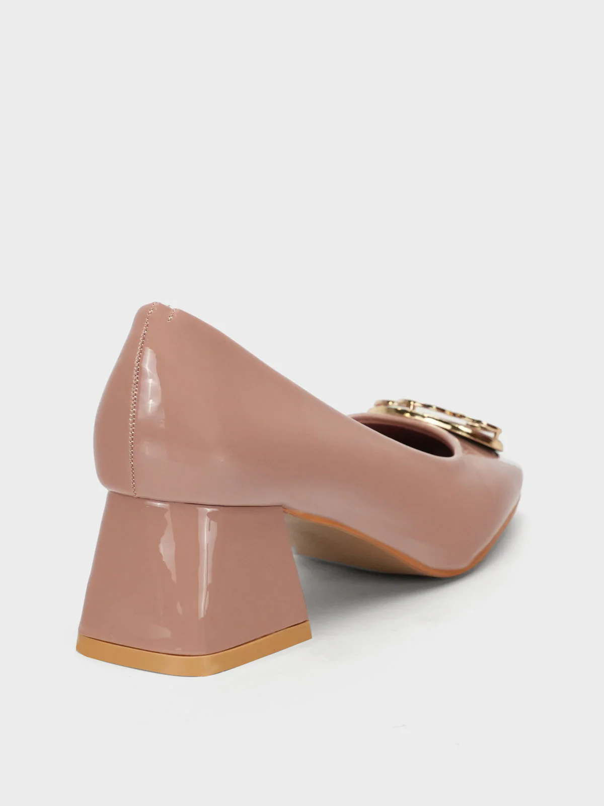 Womens "ARIZONA" Fancy Block Heel Courts - Image 3