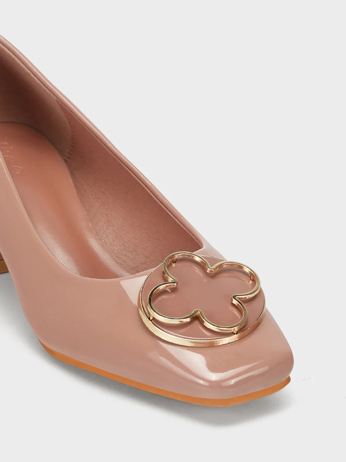 Womens "ARIZONA" Fancy Block Heel Courts - Image 4