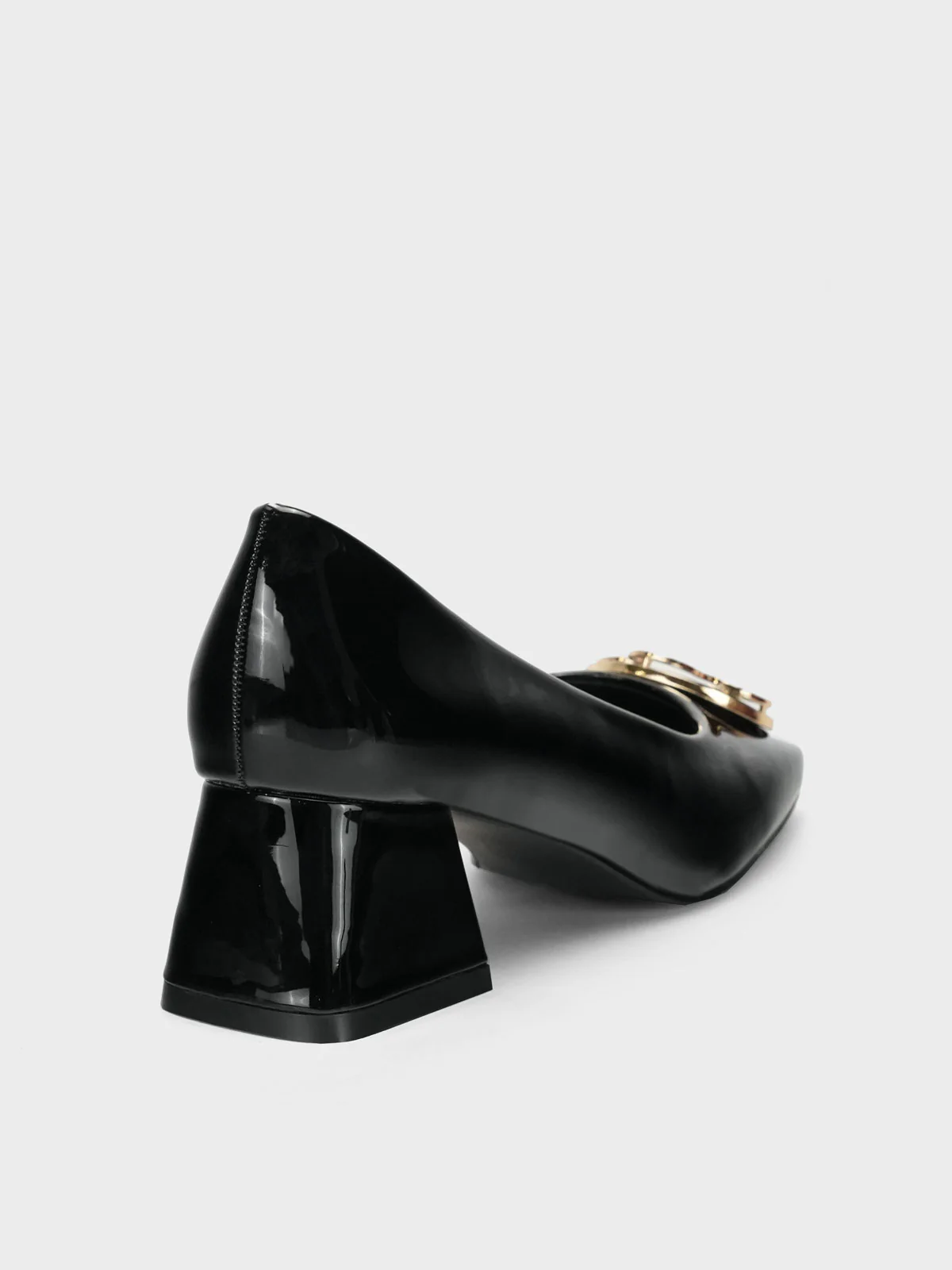 Womens "ARIZONA" Fancy Block Heel Courts - Image 3