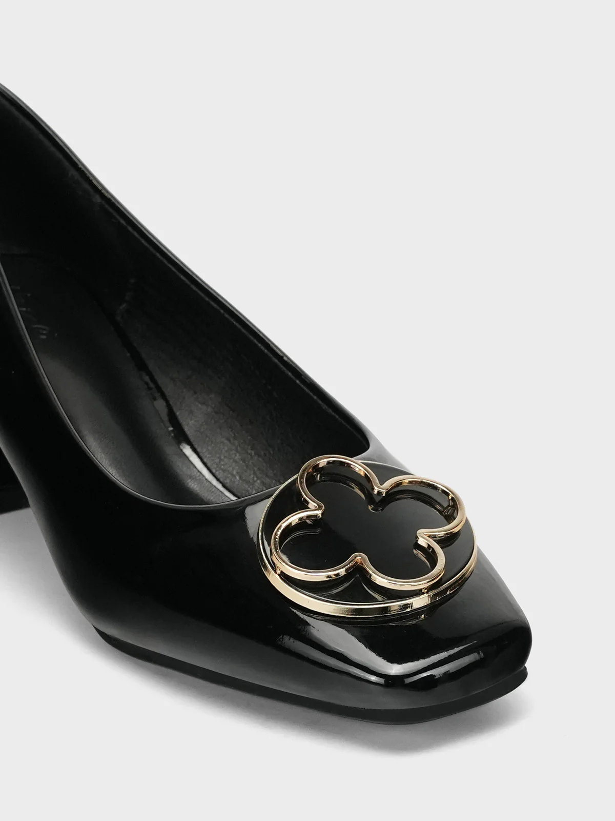 Womens "ARIZONA" Fancy Block Heel Courts - Image 4