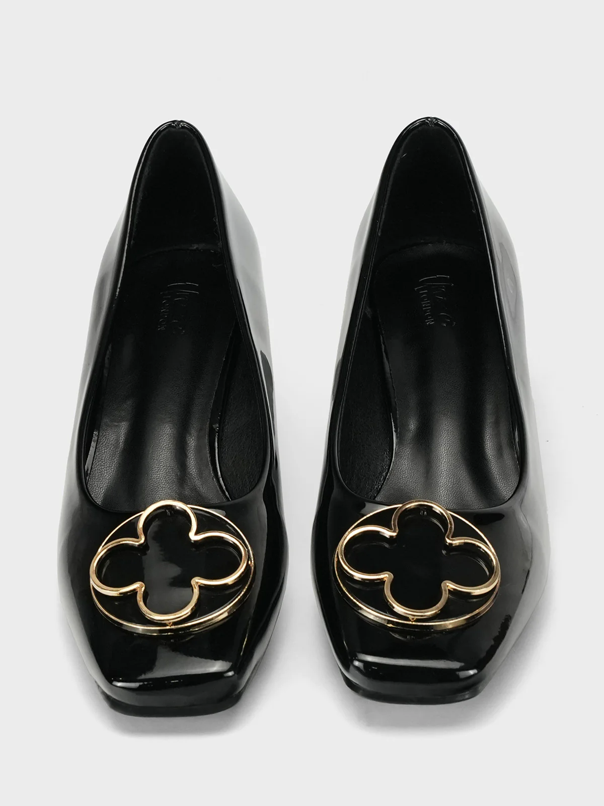 Womens "ARIZONA" Fancy Block Heel Courts - Image 5