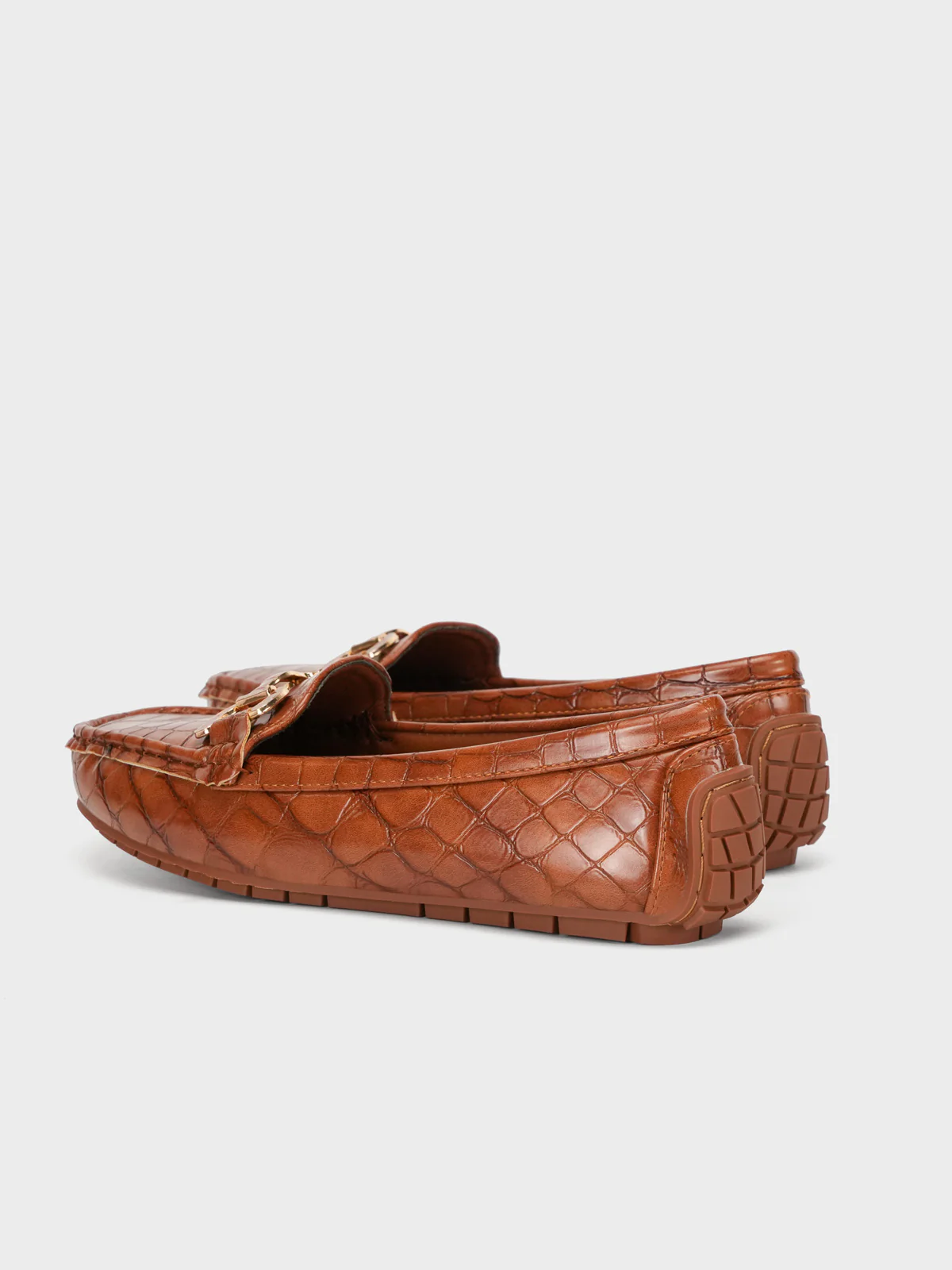 Womens "ARLOWE" Textured Comfy Moccasins - Image 3