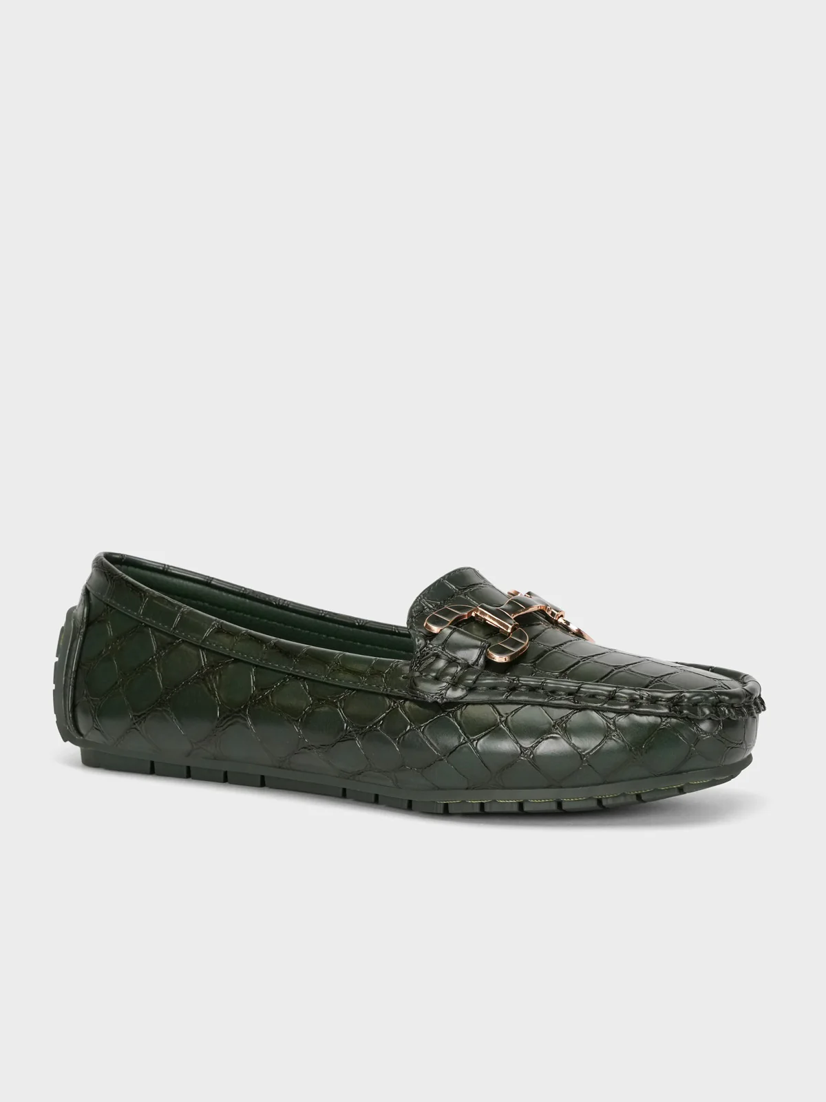 Womens "ARLOWE" Textured Comfy Moccasins