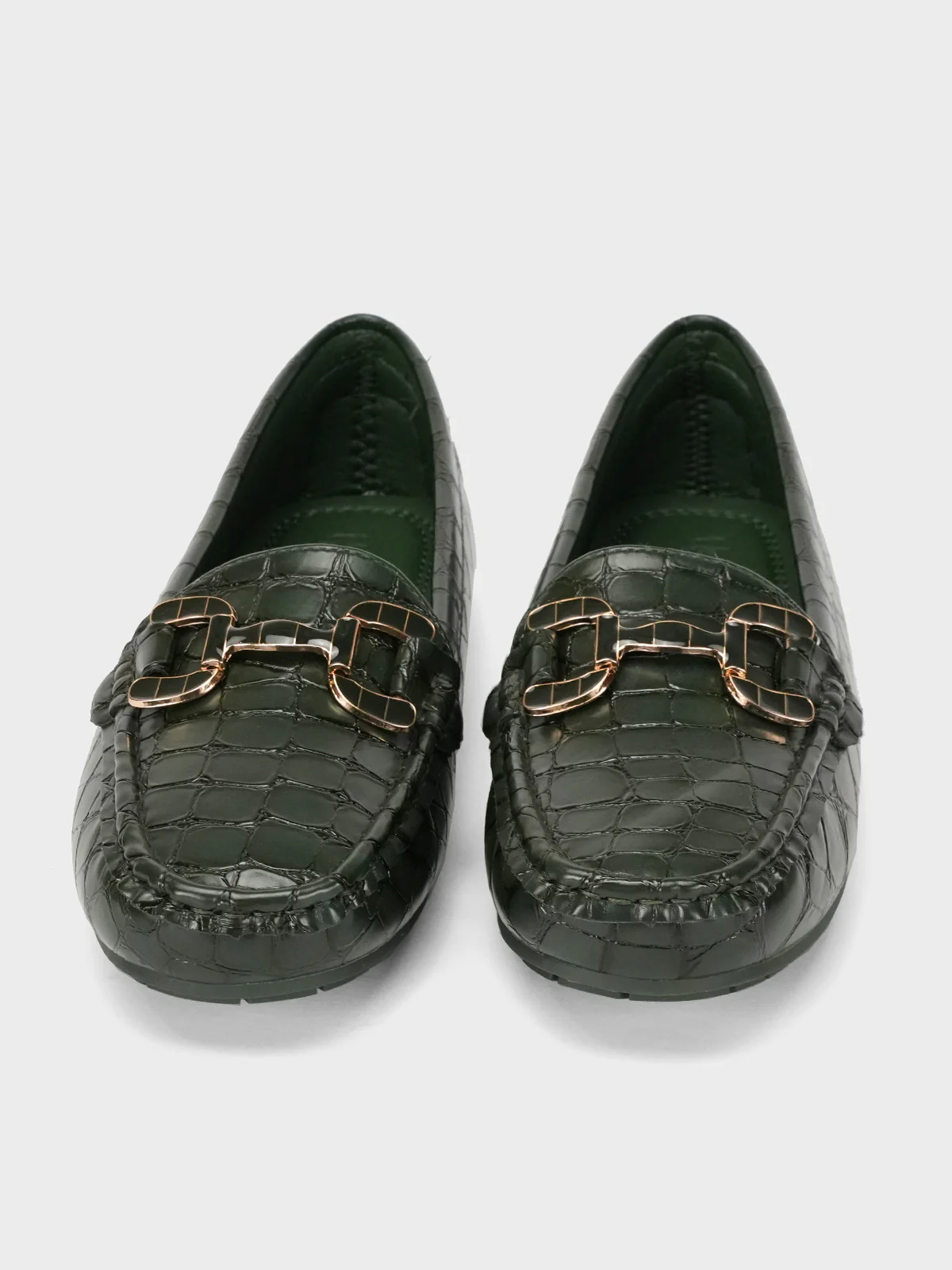 Womens "ARLOWE" Textured Comfy Moccasins - Image 4