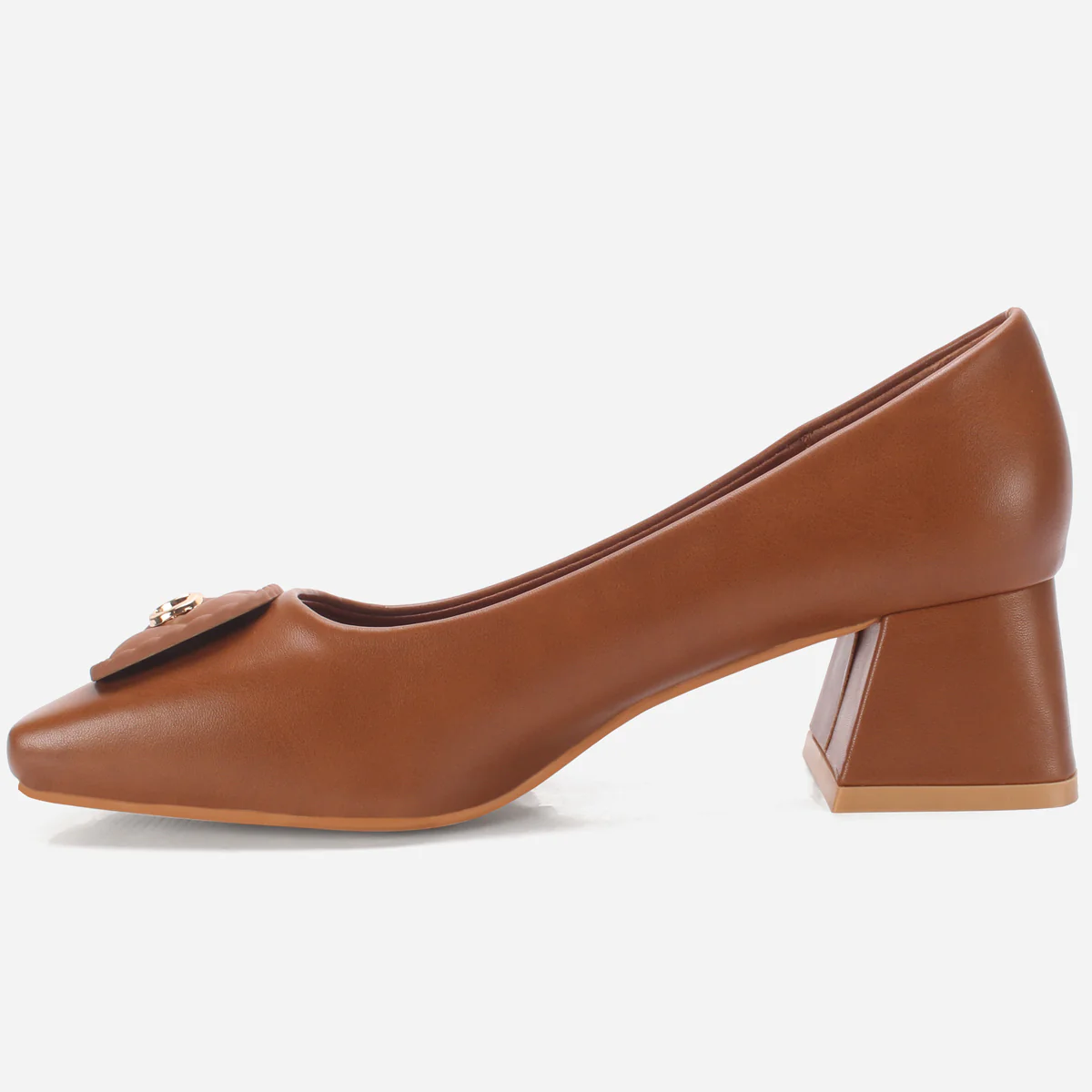 Women's "ARNA" Square Toe Block Heel Courts - Image 3