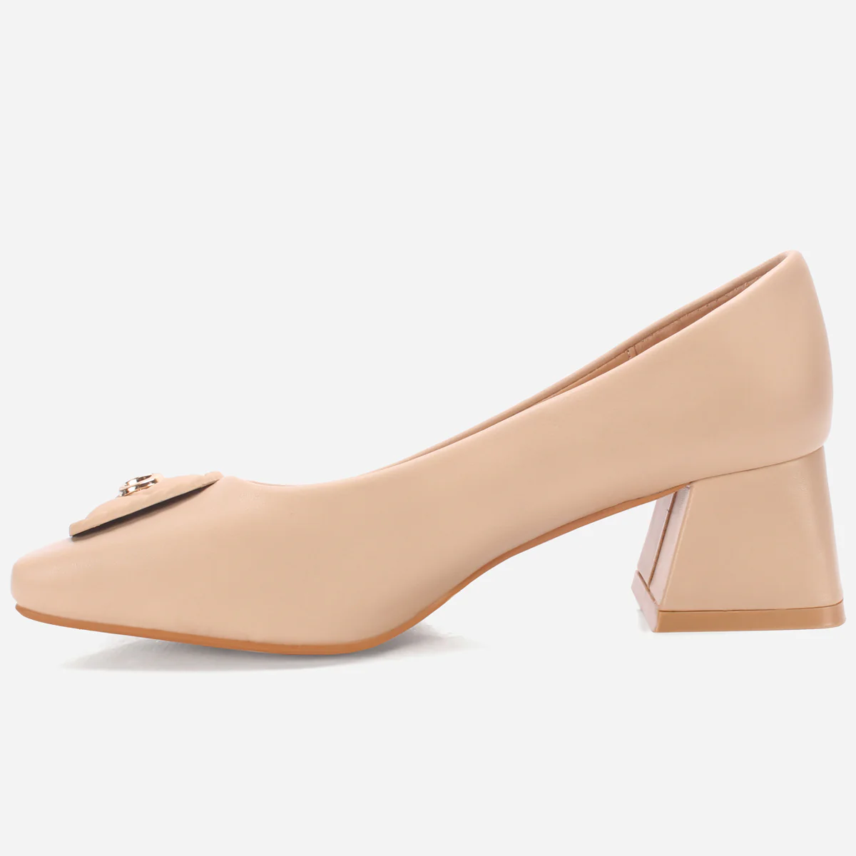 Women's "ARNA" Square Toe Block Heel Courts - Image 3