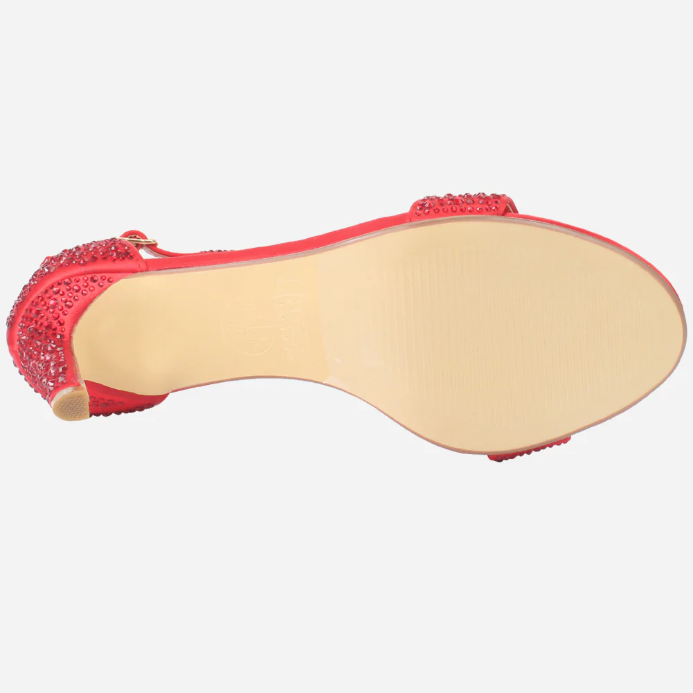 Womens "ASHLEY" Embellished Party Sandals - Image 5