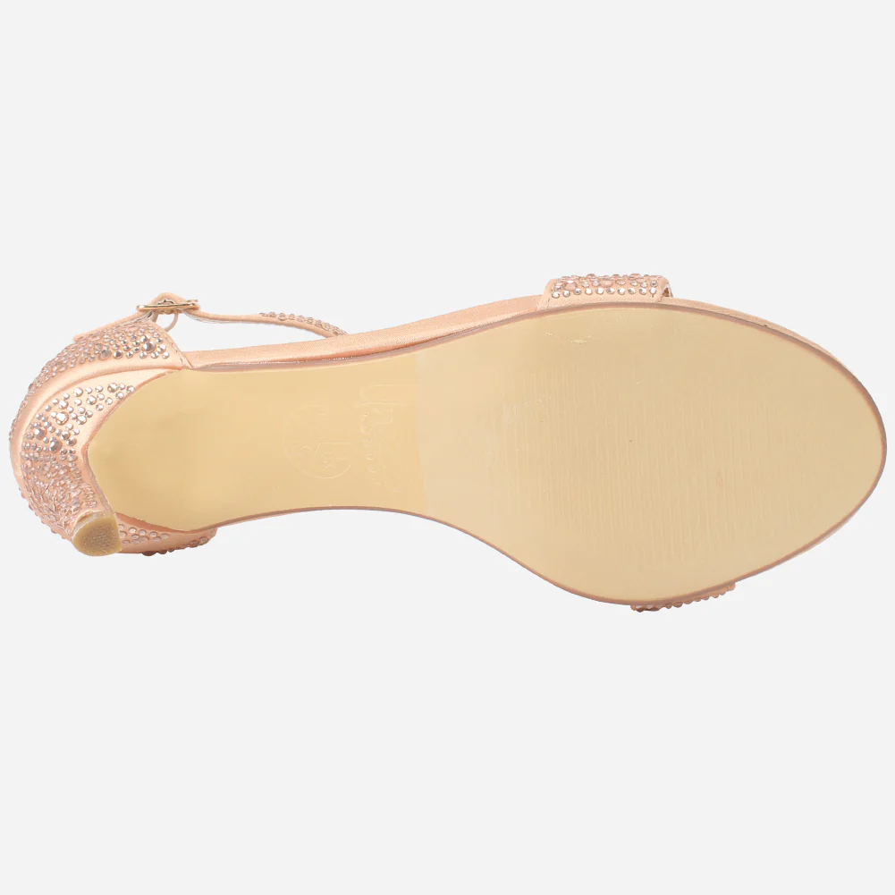 Womens "ASHLEY" Embellished Party Sandals - Image 5