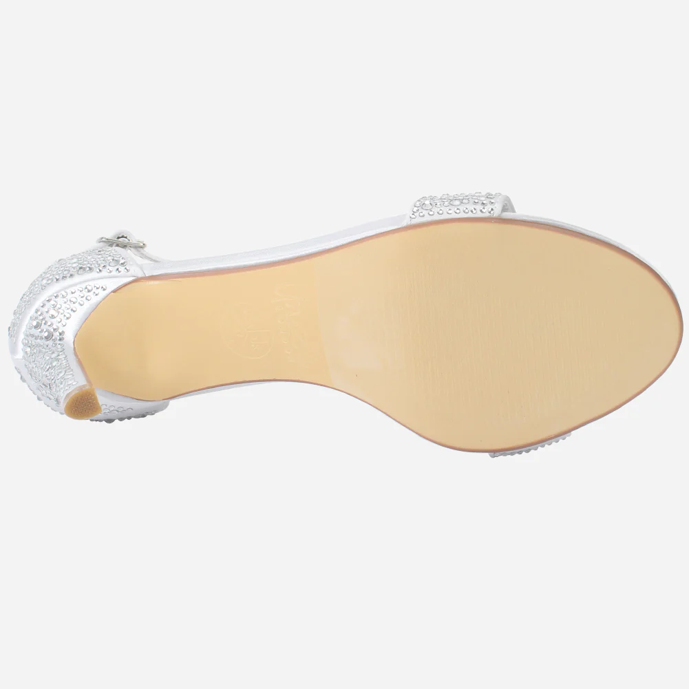 Womens "ASHLEY" Embellished Party Sandals - Image 5