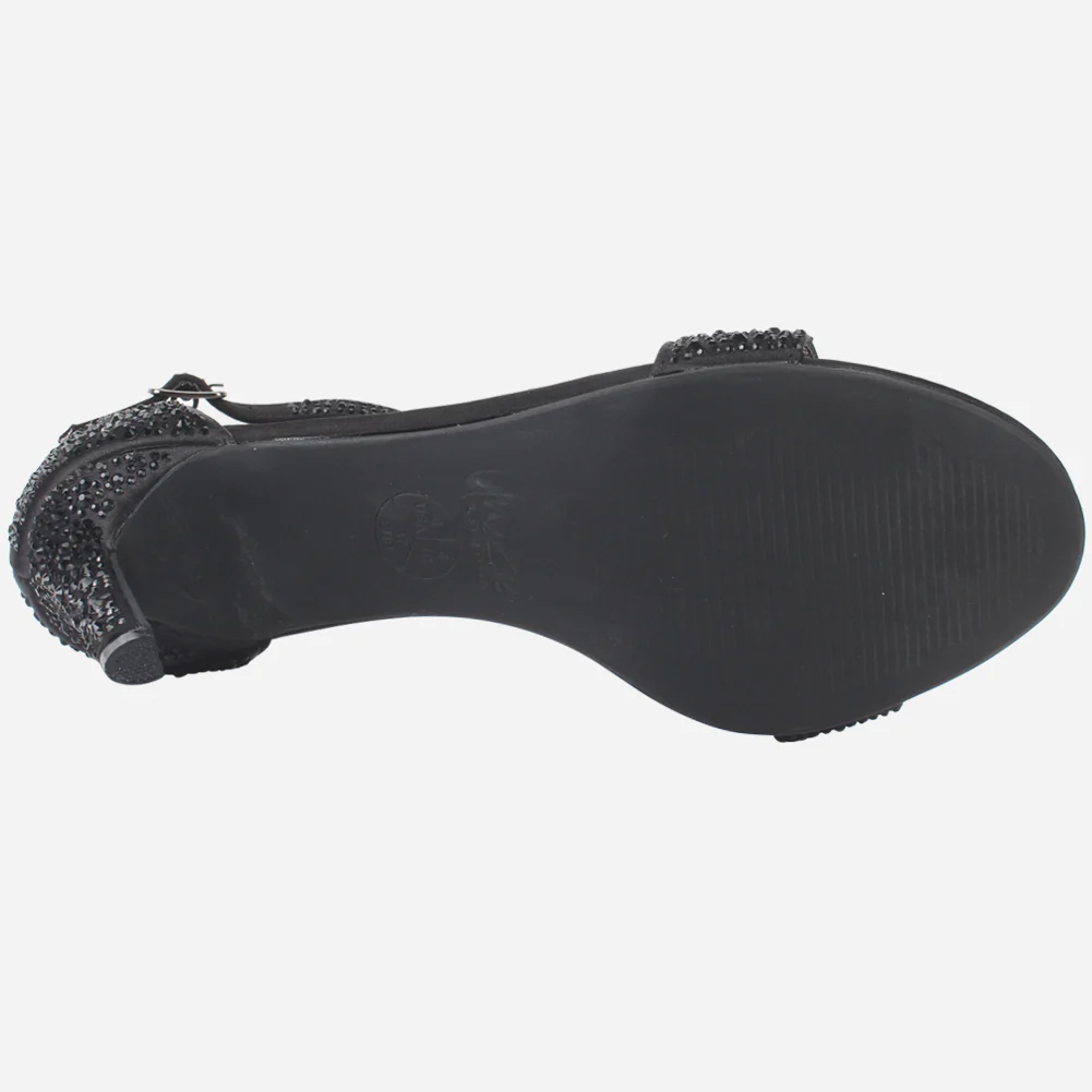 Womens "ASHLEY" Embellished Party Sandals - Image 5