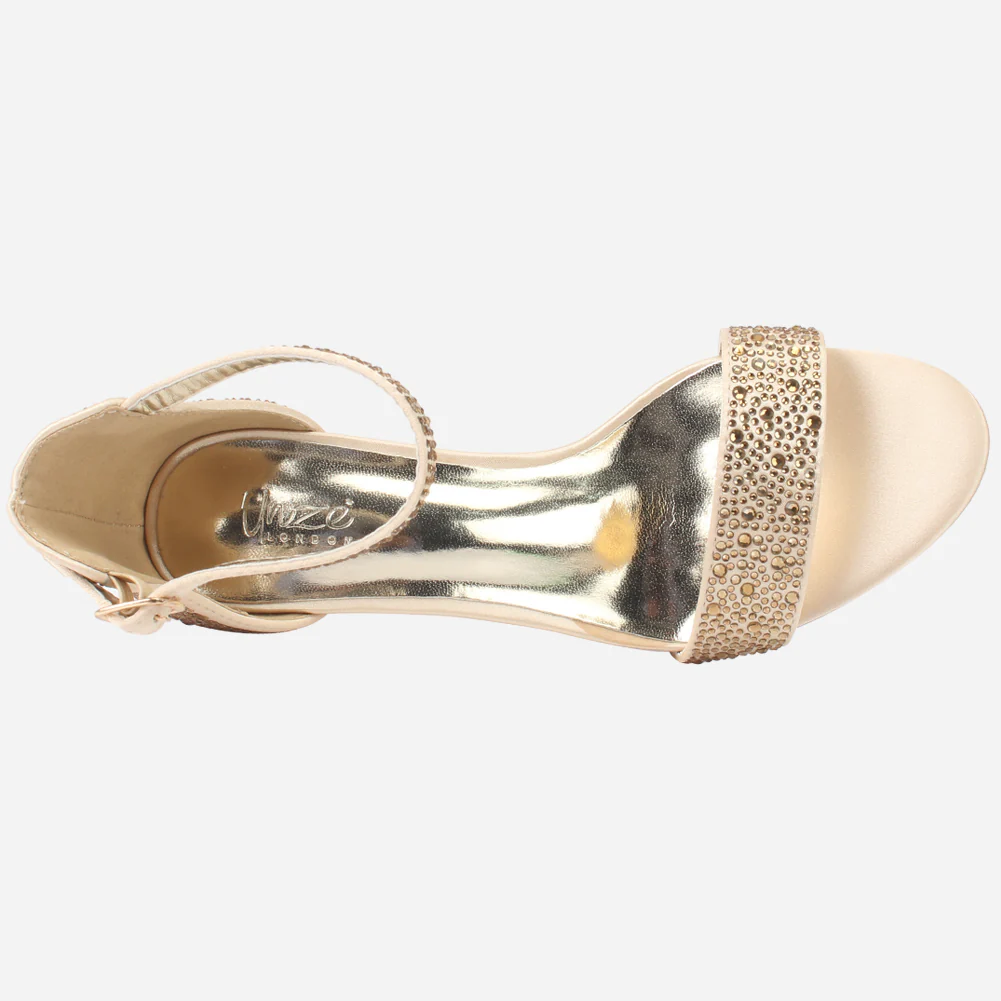 Womens "ASHLEY" Embellished Party Sandals - Image 4