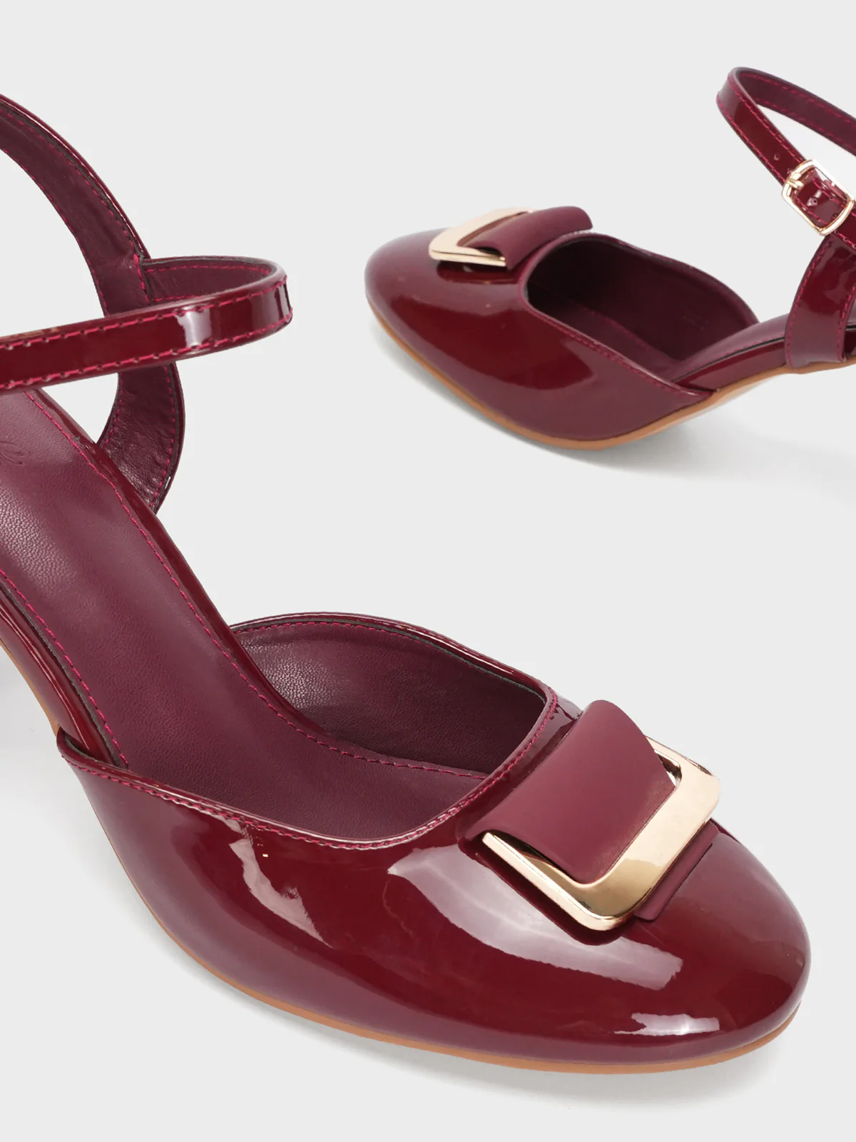 Womens "ASSA" Backstrap Block Heel Sandals - Image 4