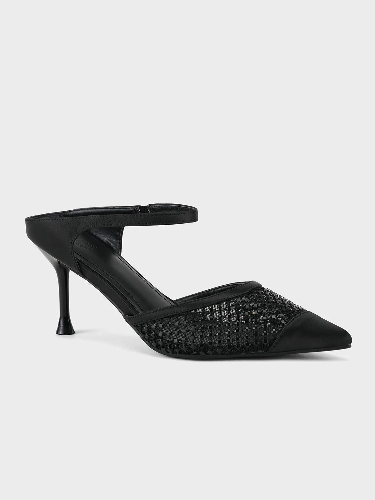 Womens "ASTREA" Pointy Net Detailing Sandals - Image 2