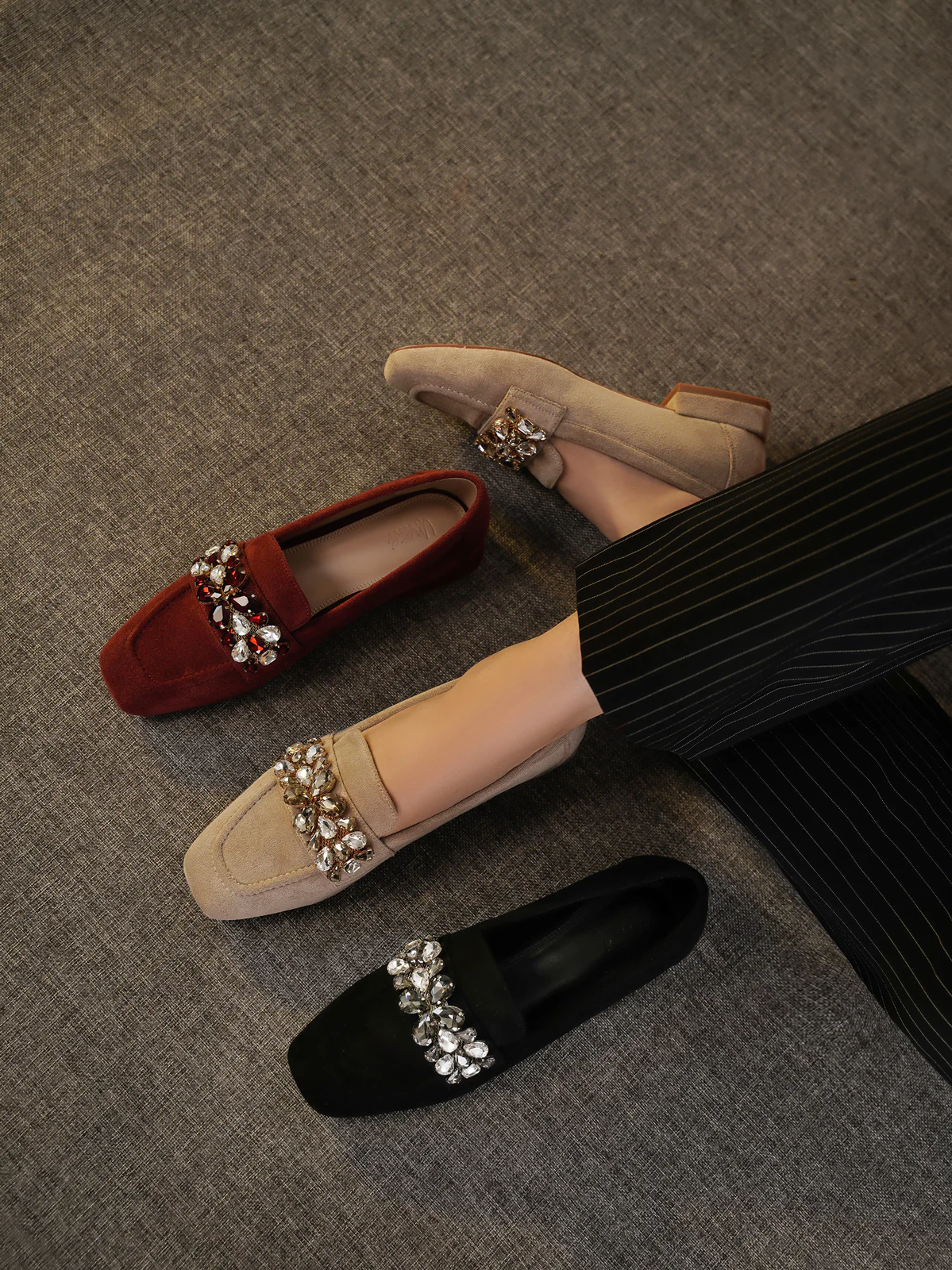 Womens "AVALOS" Comfy Slip On Ballerinas - Image 2