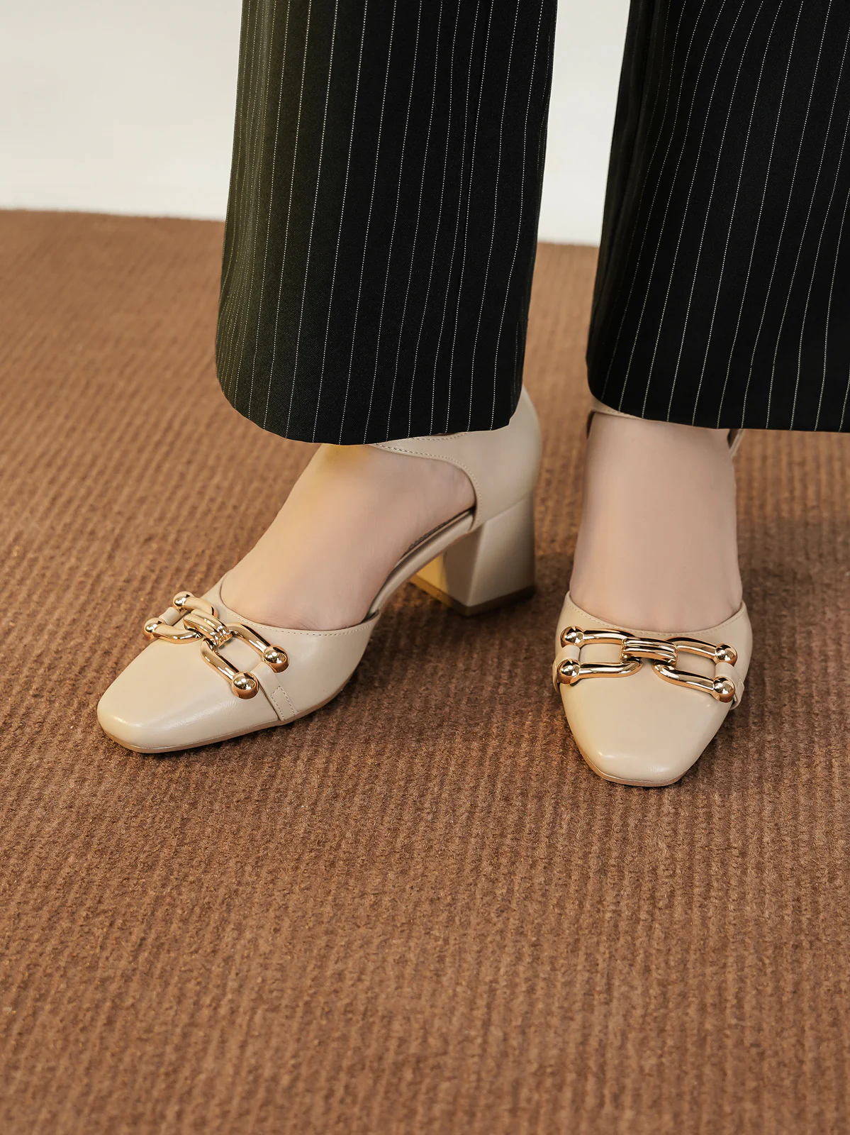 Womens "AVIVA" Decorated Ankle Strap Sandals