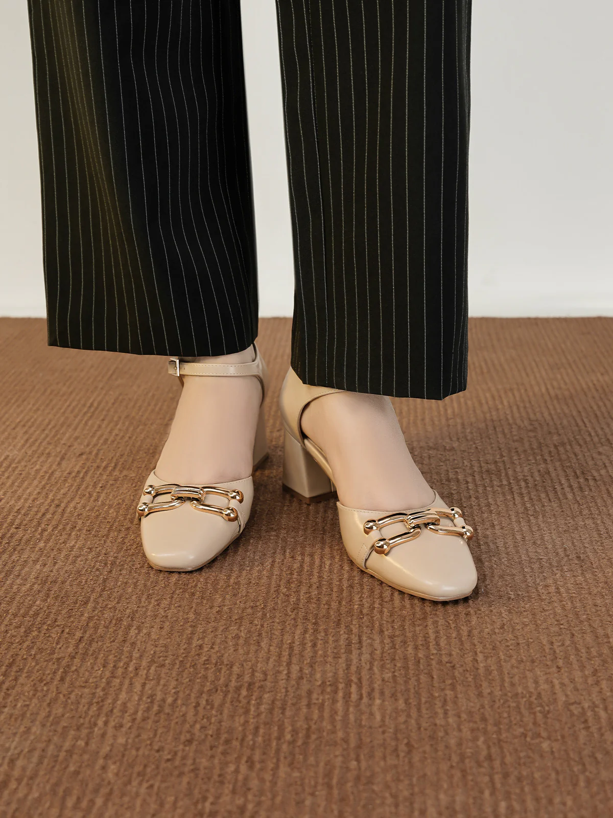 Womens "AVIVA" Decorated Ankle Strap Sandals - Image 6