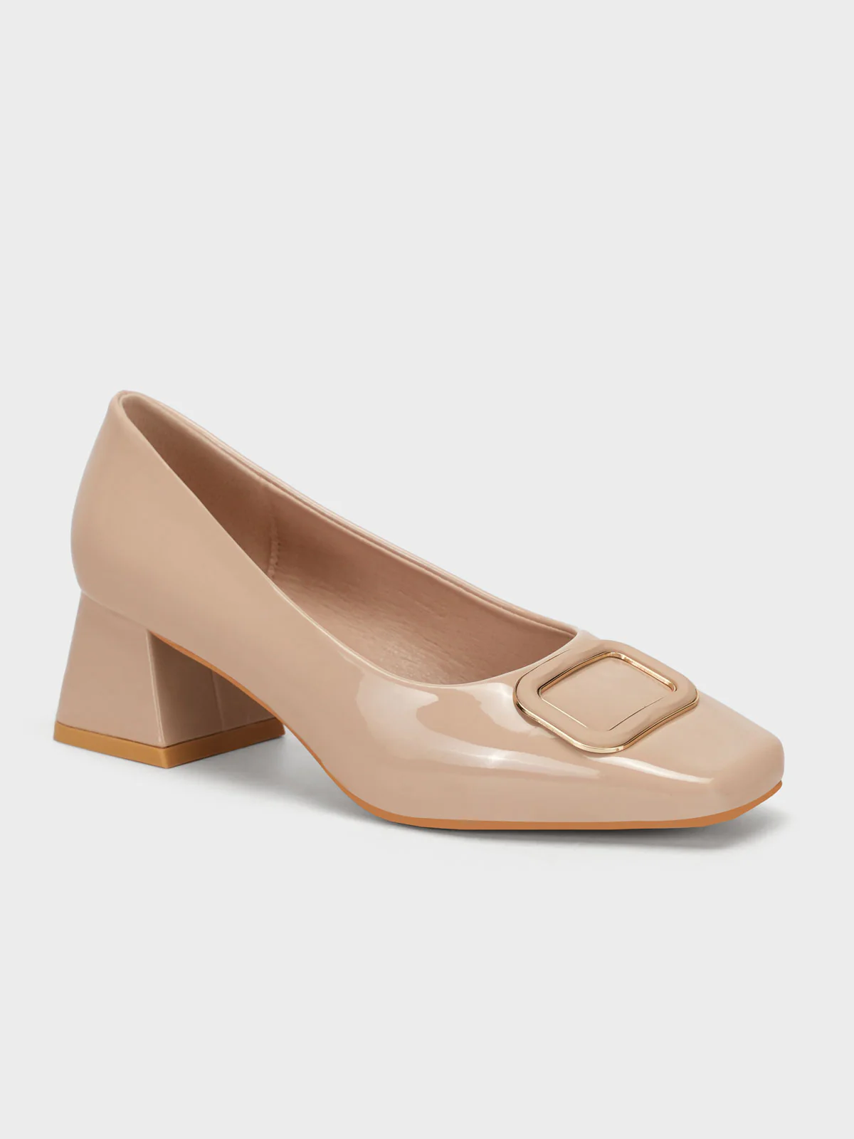 Women's "AWILDA" Square Toe Block Heel Courts - Image 2