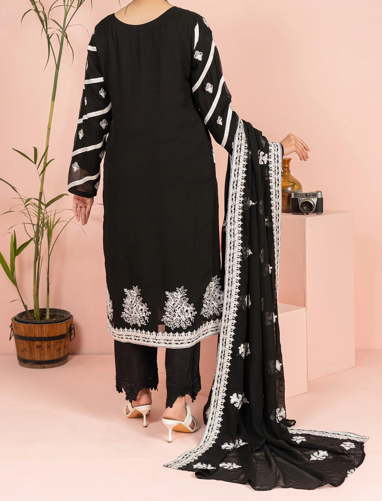 "BAHAR" Chiffon Festive Collection Two Piece Suit - Image 5