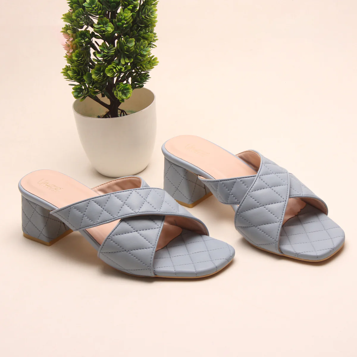 Women's "BAHITI" Quilted Crossbody Designer Sandals - Image 6