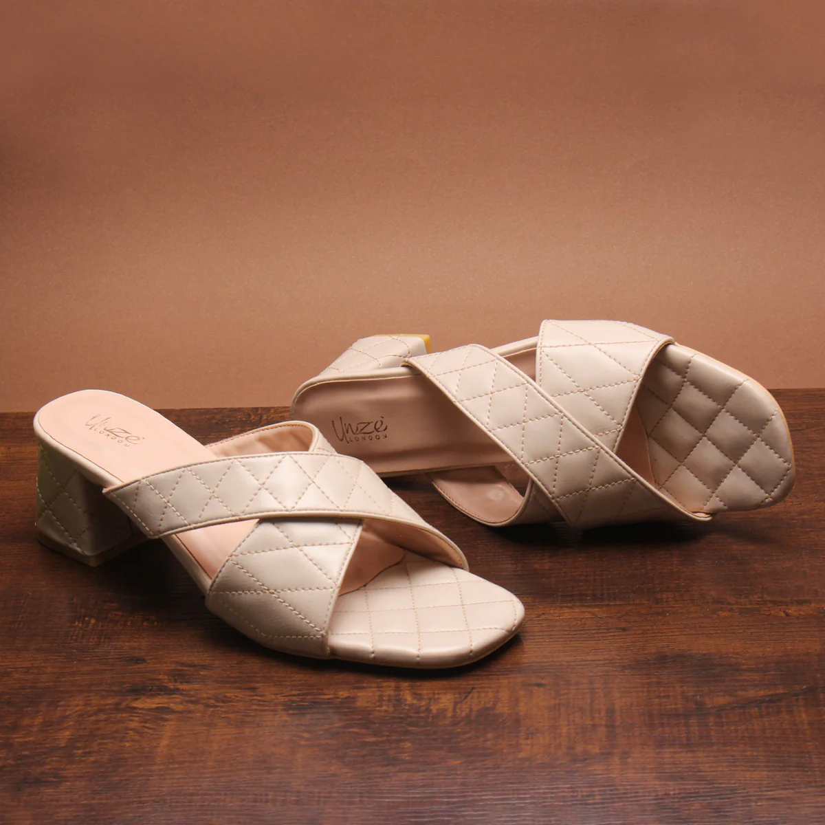 Women's "BAHITI" Quilted Crossbody Designer Sandals - Image 6