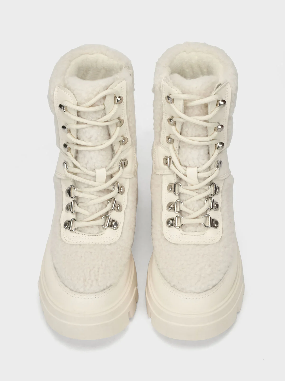 Womens "BAIZEL" Faux Fur Lace Up Boots - Image 5