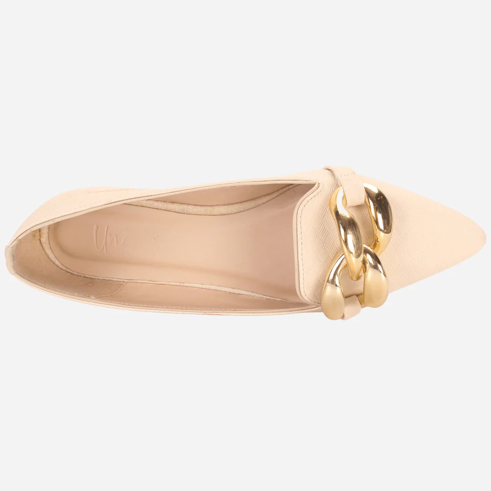 Women's "BATTY" Pointed Toe Decorated Flat Pumps - Image 4