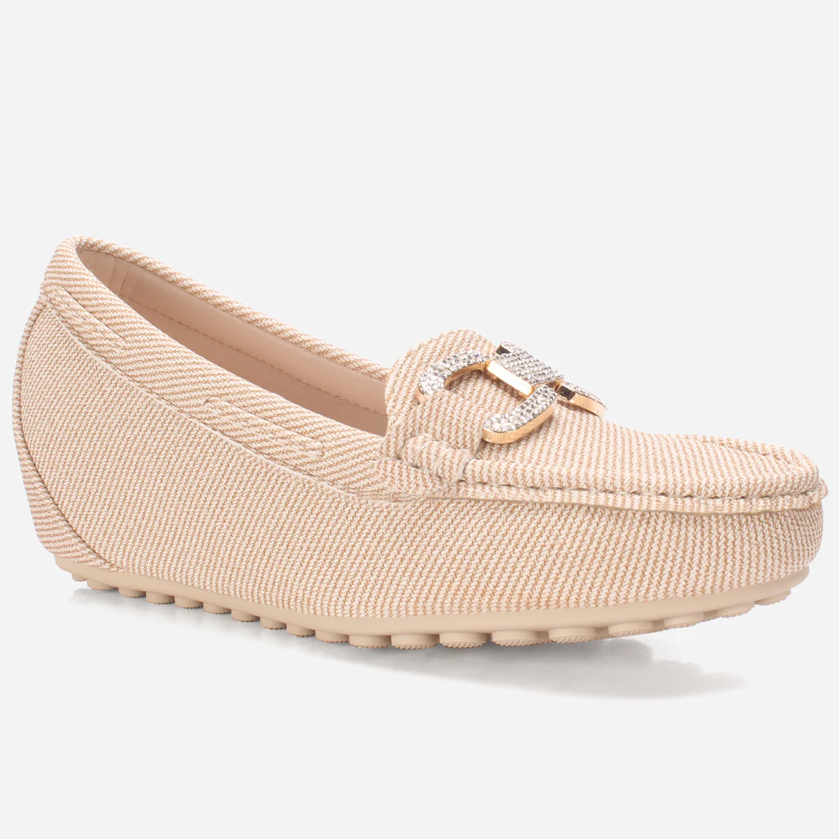 Women's "BENEDITTA" High Wedge Comfy Moccasins