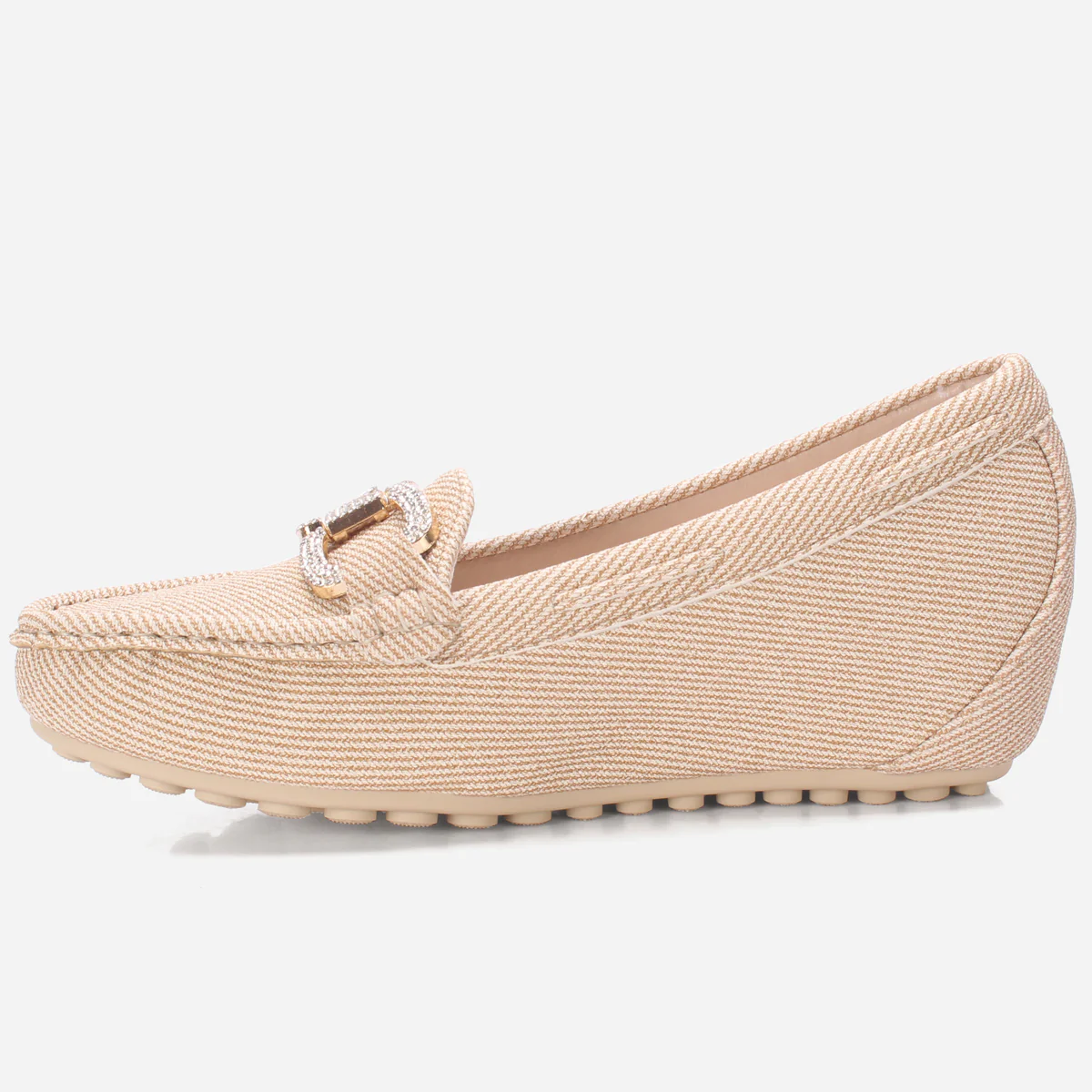 Women's "BENEDITTA" High Wedge Comfy Moccasins - Image 3