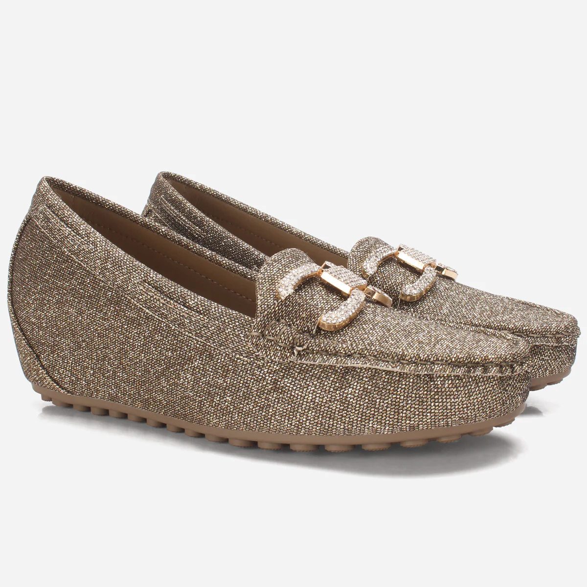 Women's "BENEDITTA" High Wedge Comfy Moccasins - Image 2