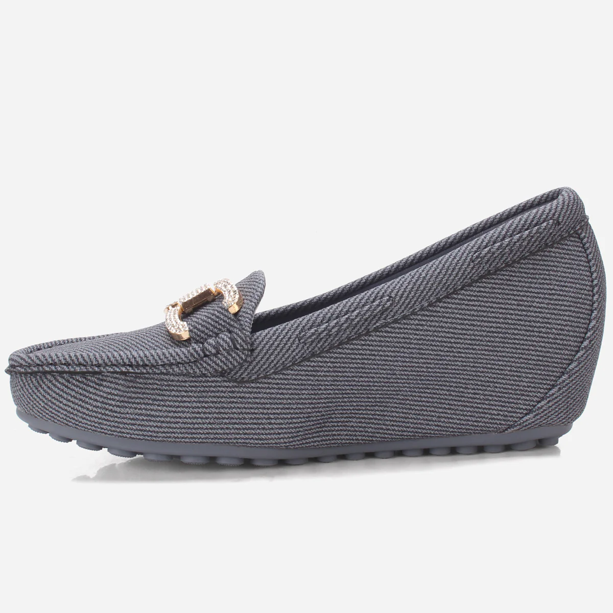Women's "BENEDITTA" High Wedge Comfy Moccasins - Image 3