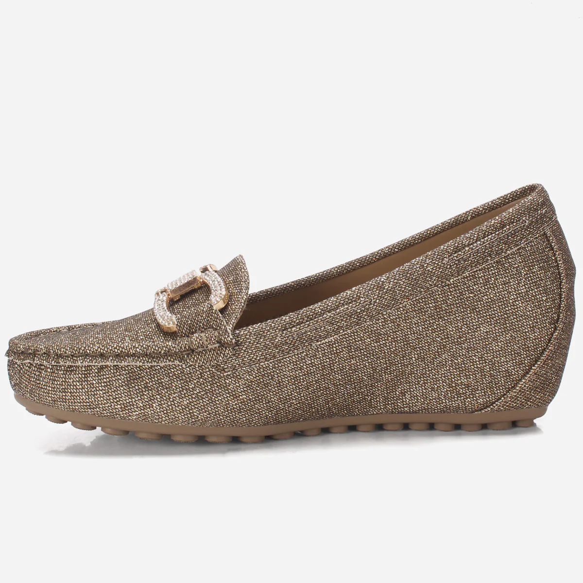 Women's "BENEDITTA" High Wedge Comfy Moccasins - Image 3