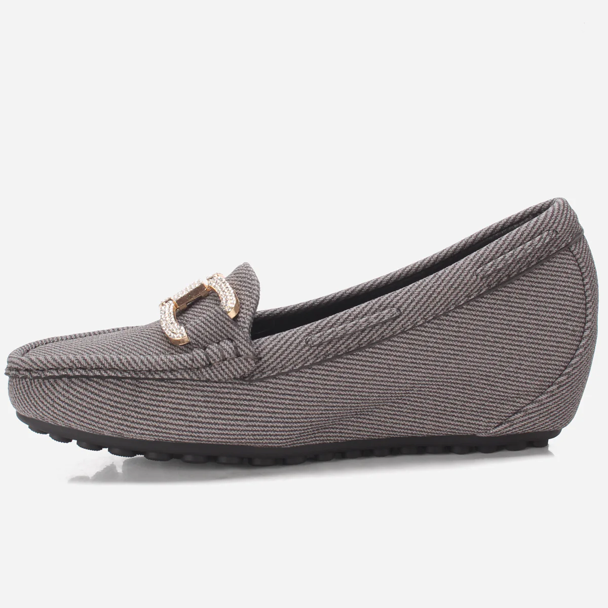 Women's "BENEDITTA" High Wedge Comfy Moccasins - Image 3