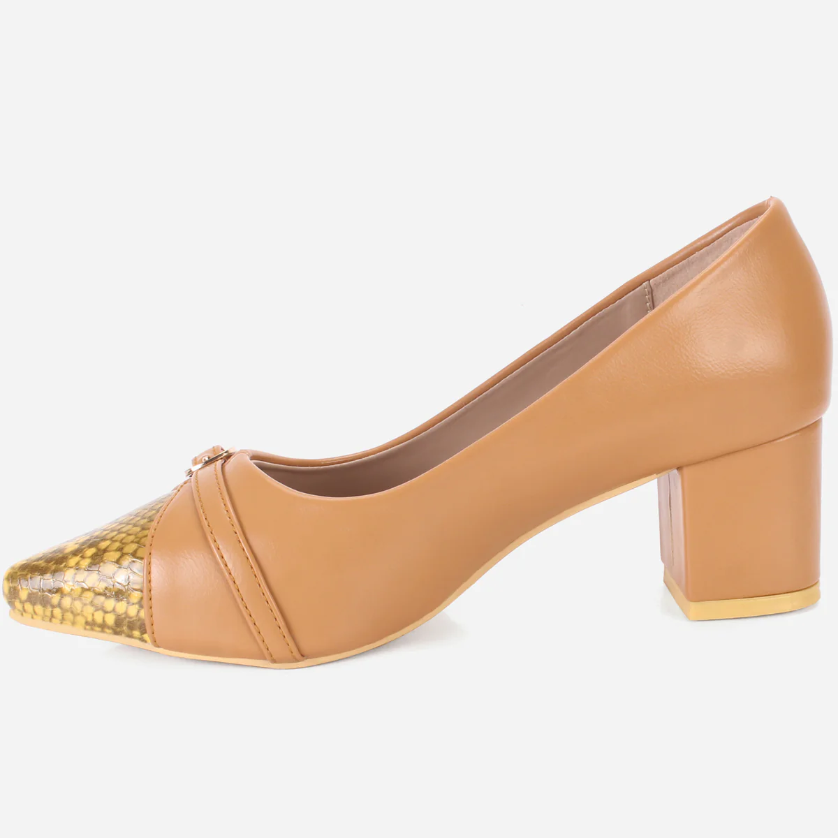 Womens "BENJI" Block Heel Office Court Shoes - Image 3