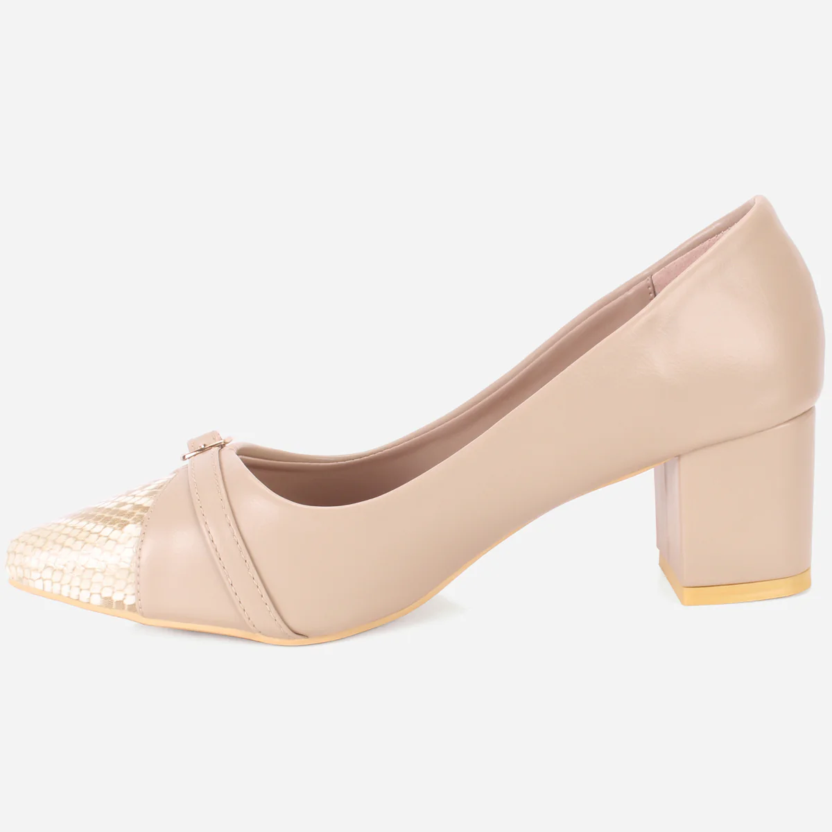 Womens "BENJI" Block Heel Office Court Shoes - Image 3