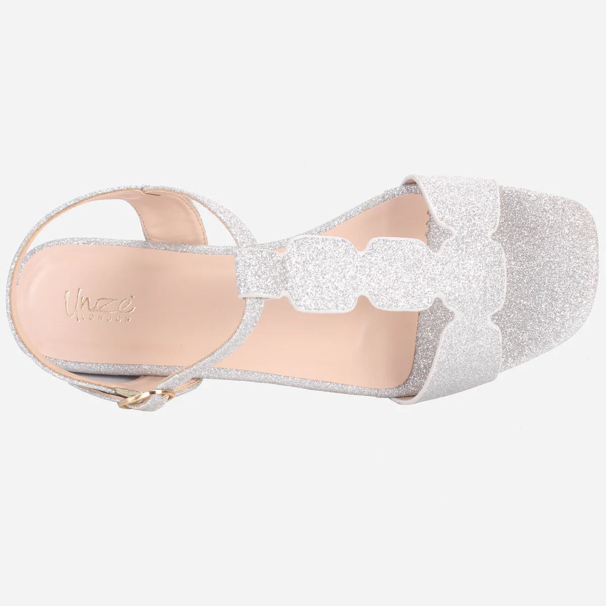 Womens "BENNU" Shimmery Summer Sandals - Image 4
