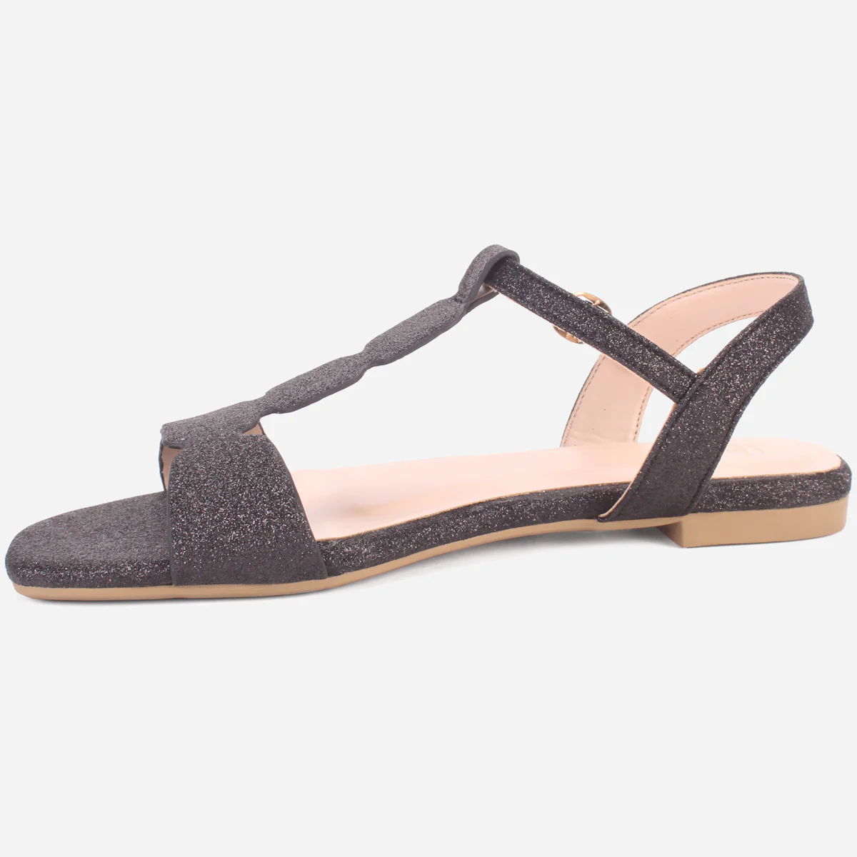 Womens "BENNU" Shimmery Summer Sandals - Image 3