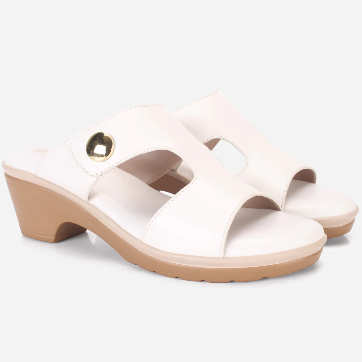 Womens "BERENIKE" Open Toe Block Heel Sandals - Image 2