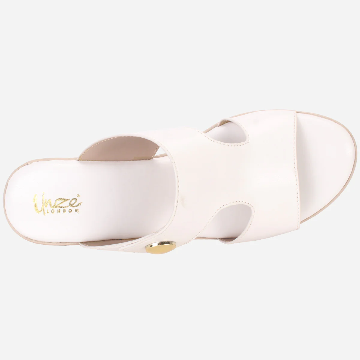 Womens "BERENIKE" Open Toe Block Heel Sandals - Image 4