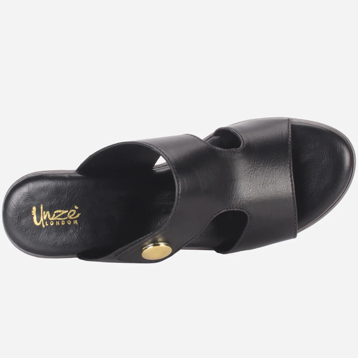 Womens "BERENIKE" Open Toe Block Heel Sandals - Image 4