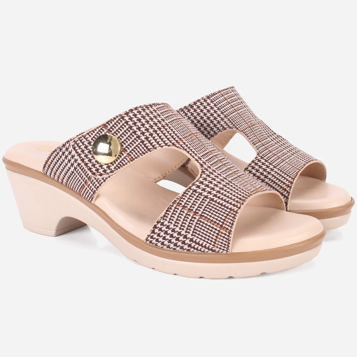 Womens "BERENIKE" Open Toe Block Heel Sandals - Image 2