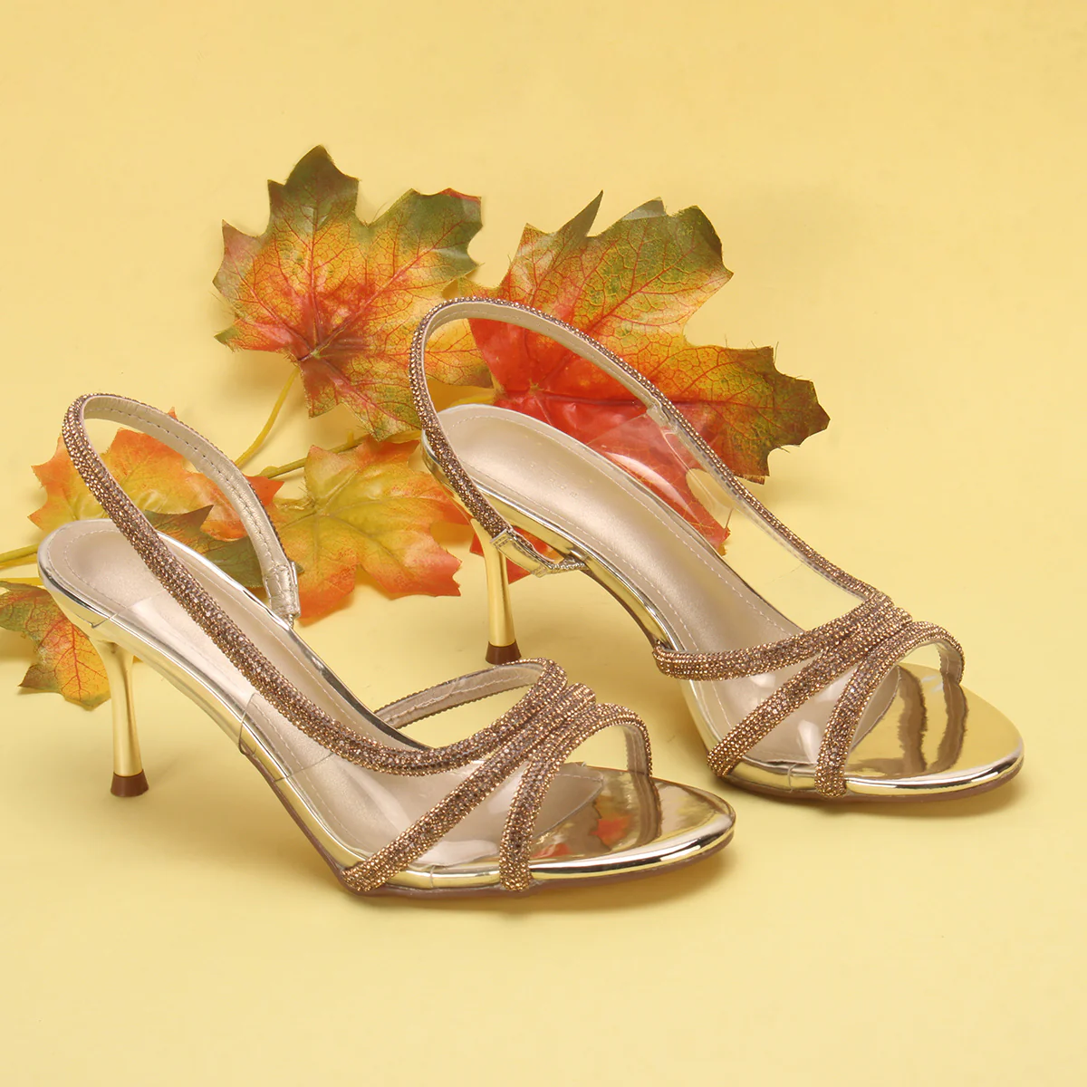 Women's "BIEL" Crystals Decorated Wedding Sandals - Image 6
