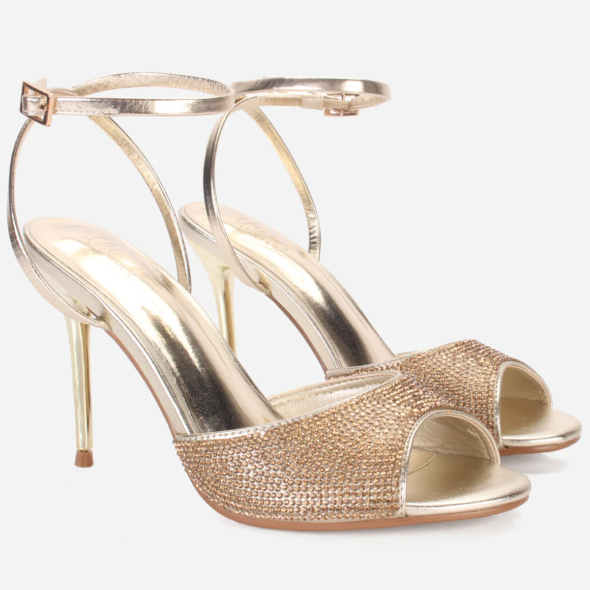 Women's "BILLAROS" Shimmery Stiletto Evening Sandals - Image 2