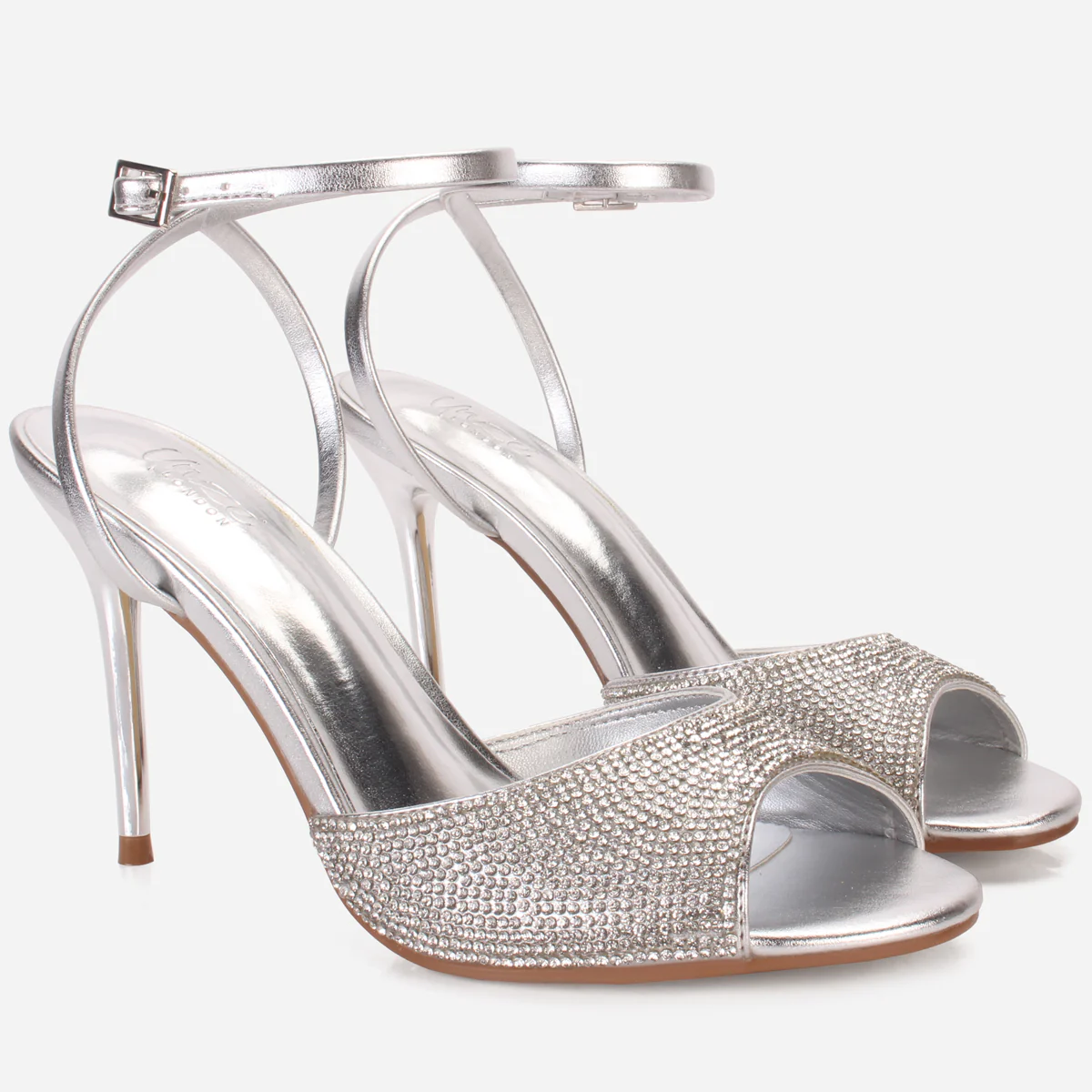 Women's "BILLAROS" Shimmery Stiletto Evening Sandals - Image 2