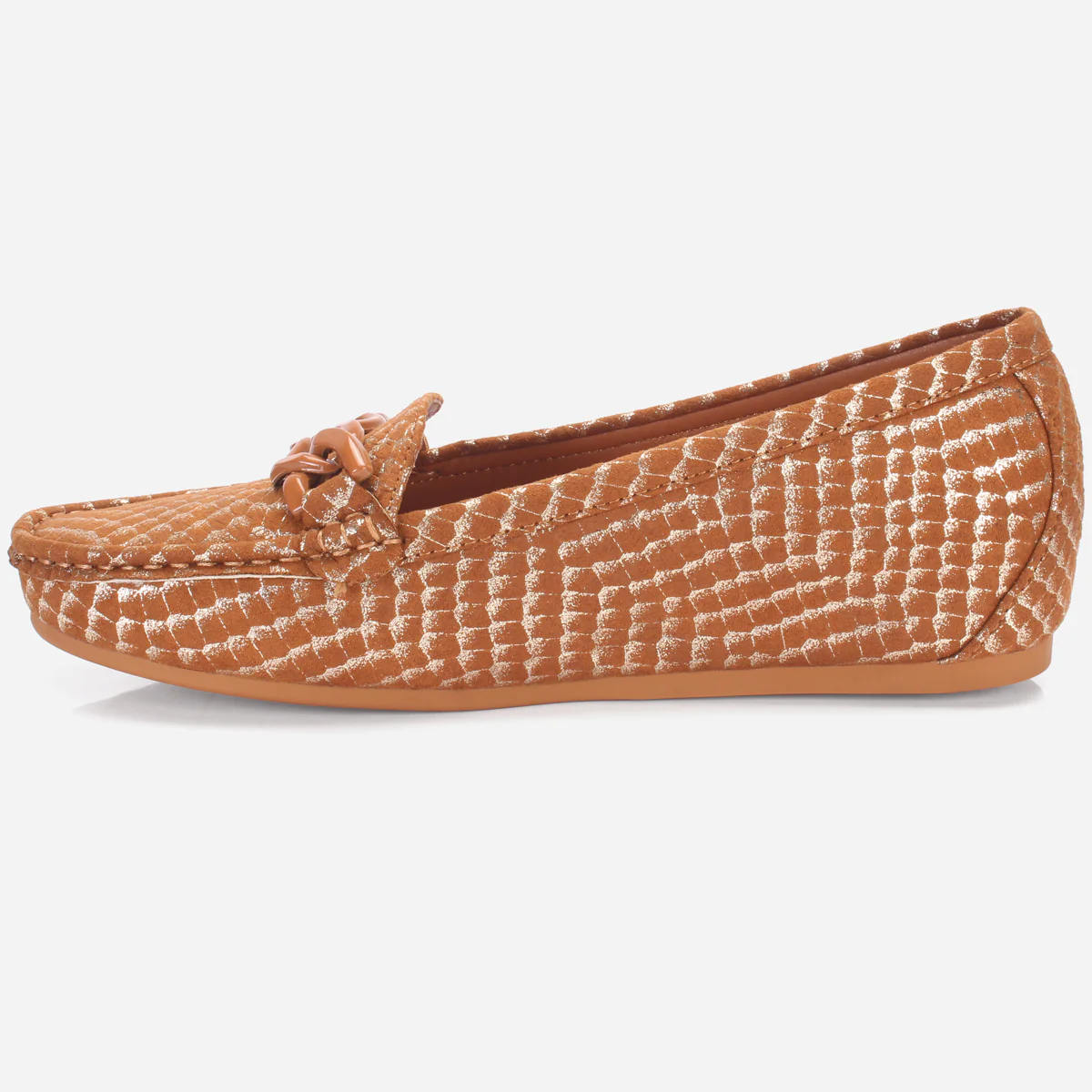 Women's "BINACA" Wedge Comfy Slide In Moccasins - Image 3