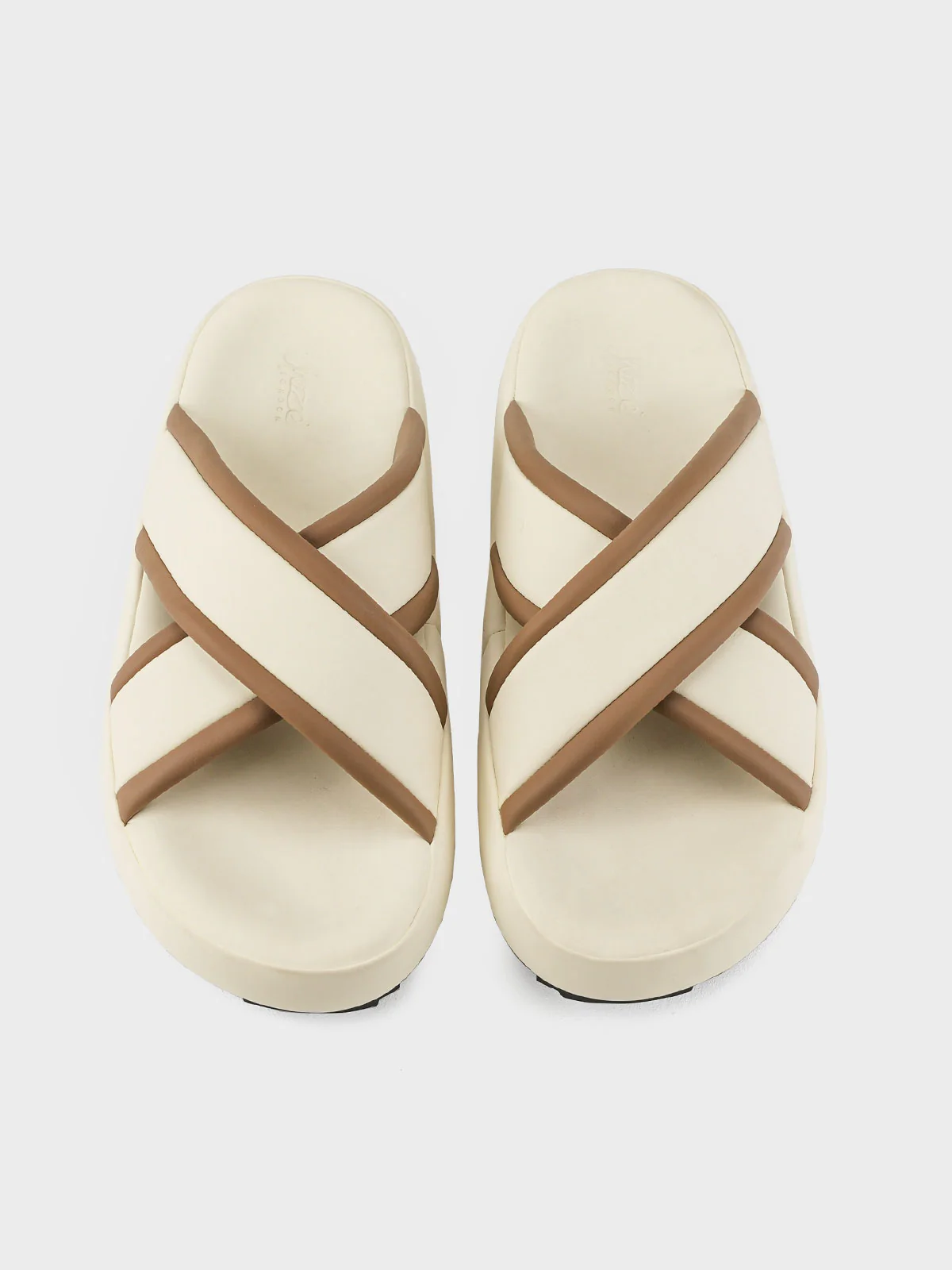 Womens "BOWIE" Cross Over Design Slippers - Image 7