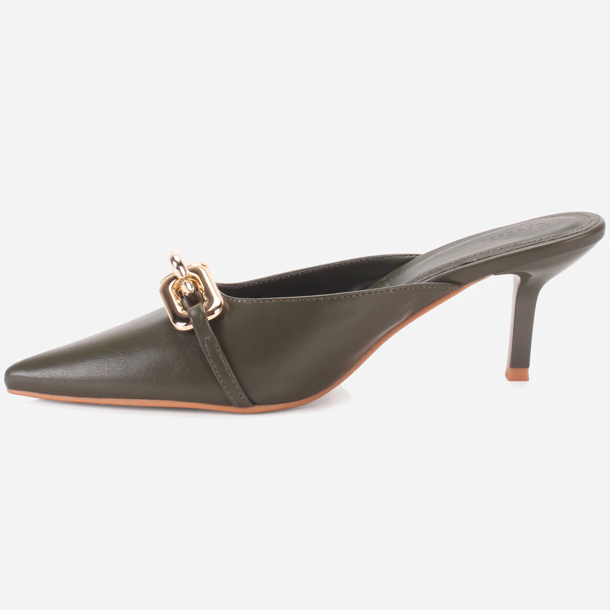 Womens "BRANDY" Pointed Toe Decorated Heeled Sandals - Image 3