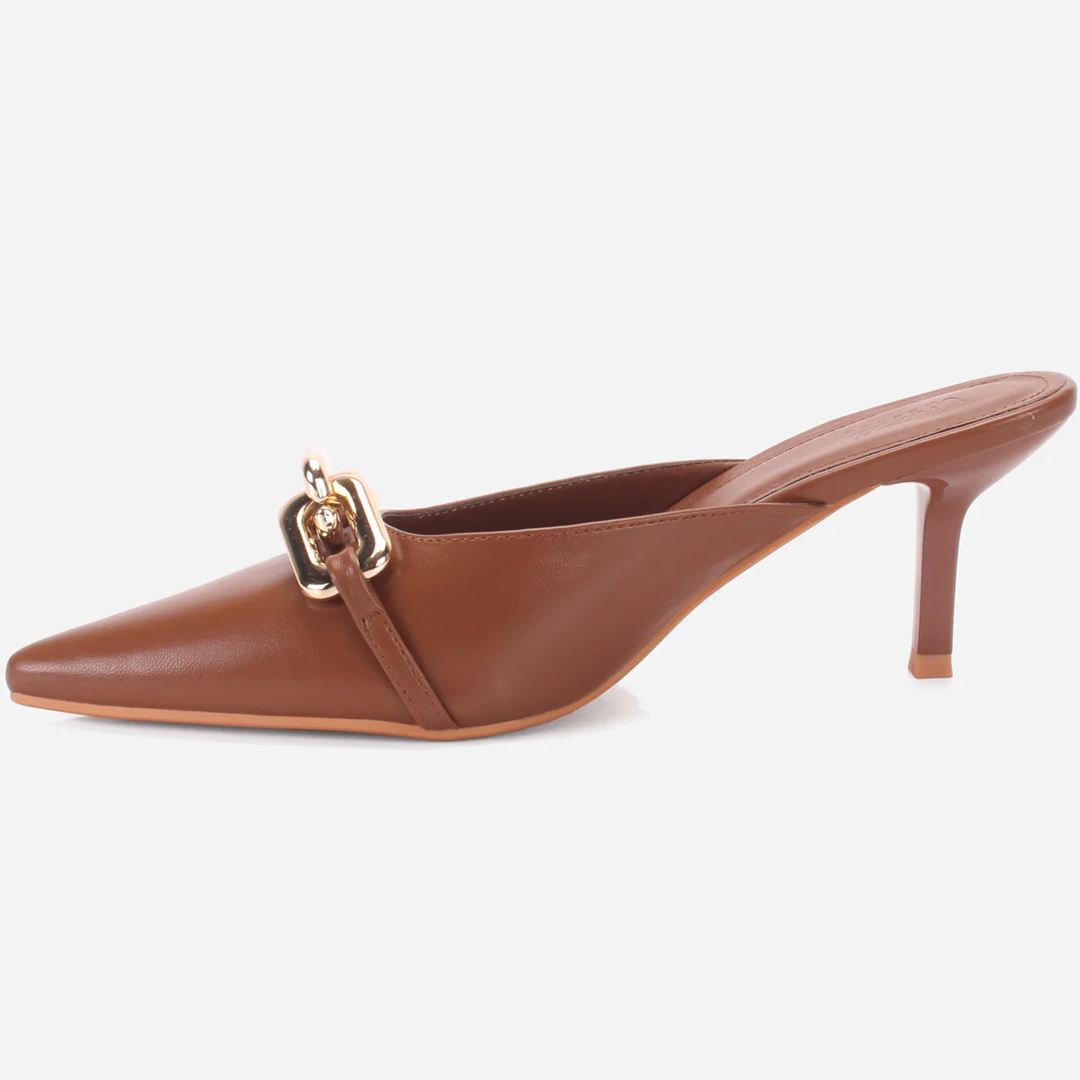 Womens "BRANDY" Pointed Toe Decorated Heeled Sandals - Image 3