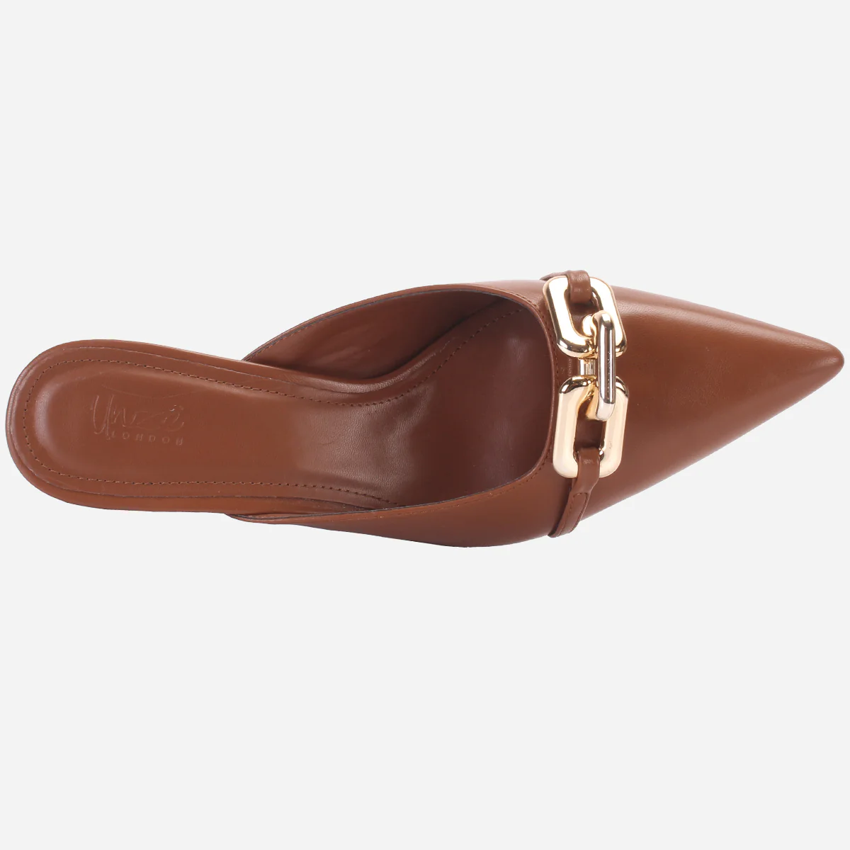Womens "BRANDY" Pointed Toe Decorated Heeled Sandals - Image 4