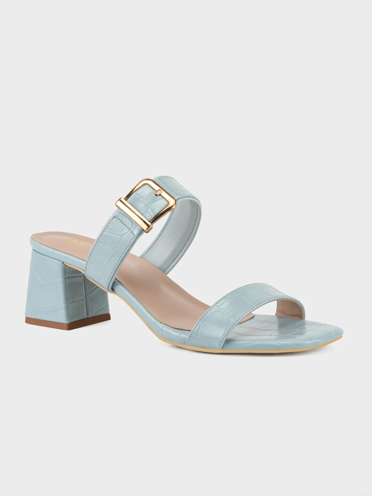 Womens "BUARIA" Block Heeled Sandals