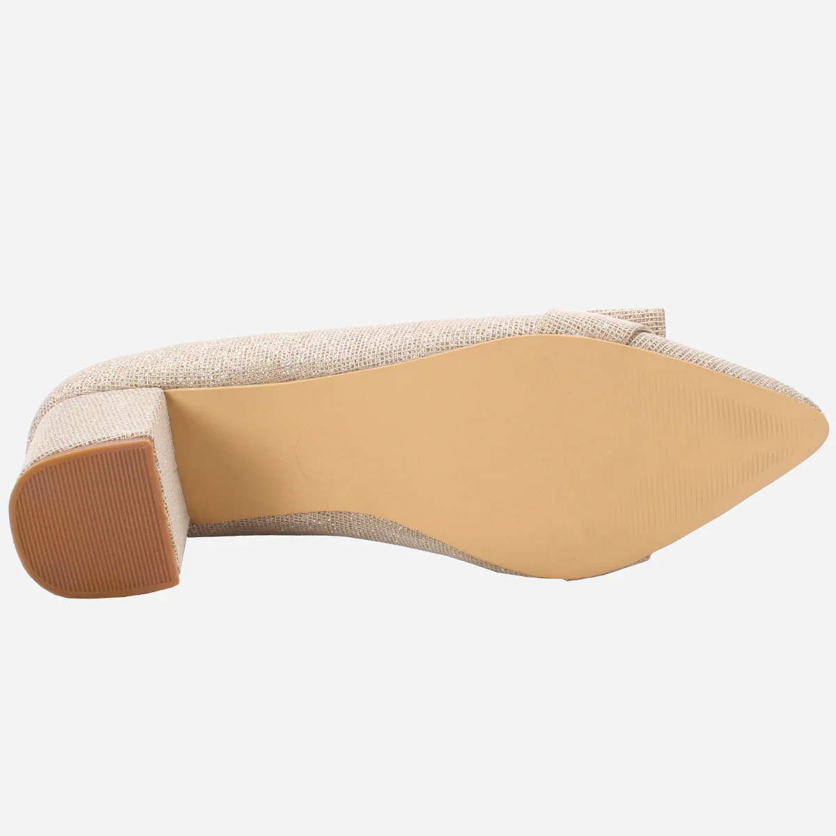 Womens "CALLIAS" Block Heeled Slip On Courts - Image 5